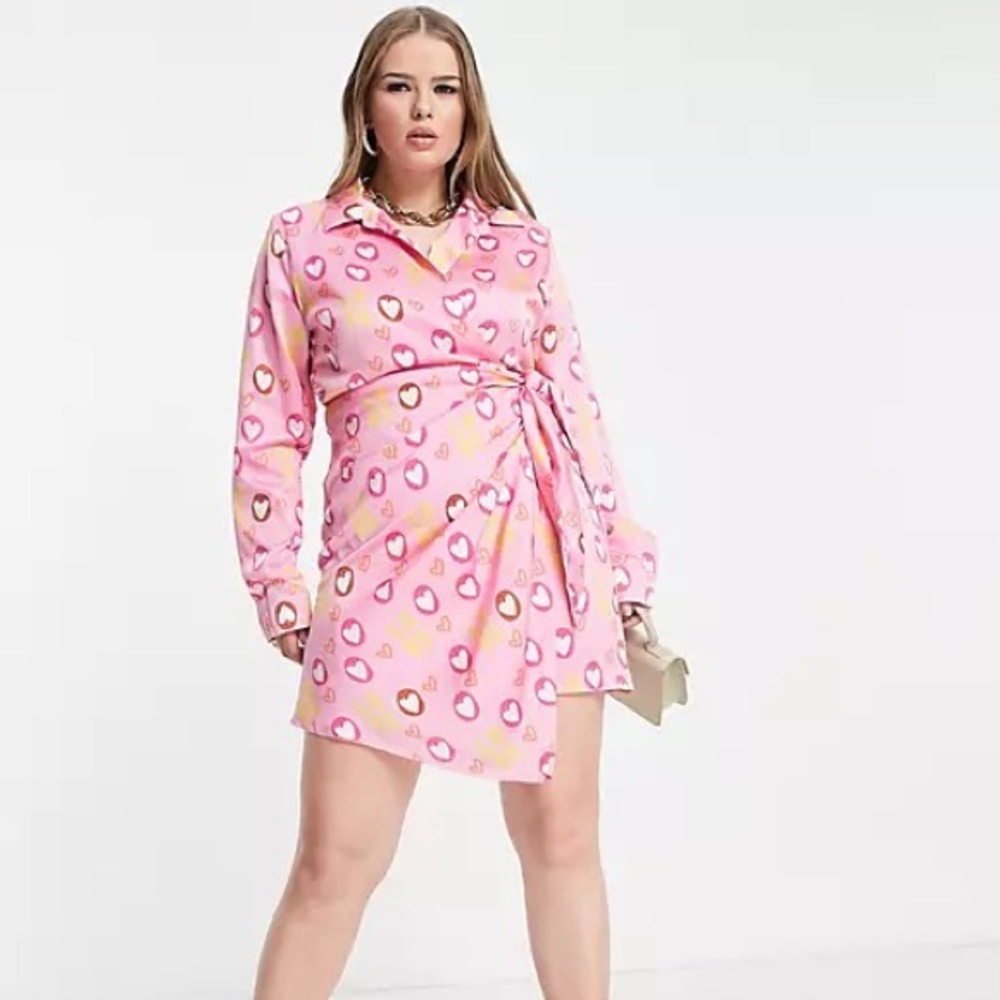 Liquorish Valentines Day Pink Heart Dress